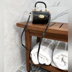 VINTAGE G. Versace MINI hard case bag with a caught lock